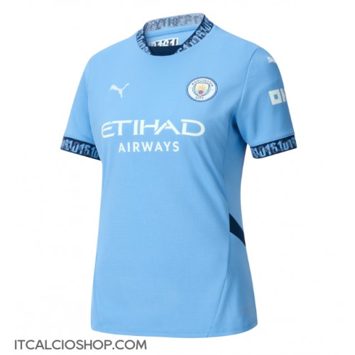 Manchester City Manuel Akanji #25 Prima Maglia Femmina 2024-25 Manica Corta